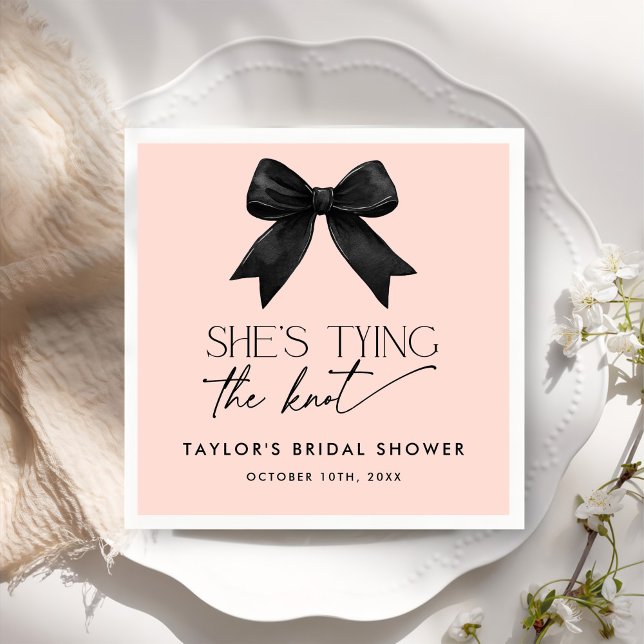 Servilleta De Papel Rosa está atando la ducha nupcial (Subido por el creador)