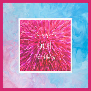 Servilleta De Papel Rosa, fiesta de cumpleaños de las servilletas de