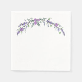 Servilleta De Papel Rosa morado de lavanda y eucalipto