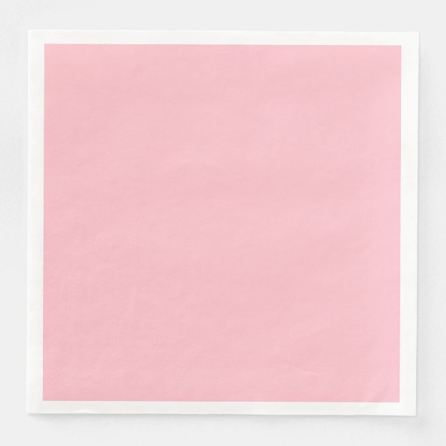 Servilleta de papel rosa para cena (Anverso)