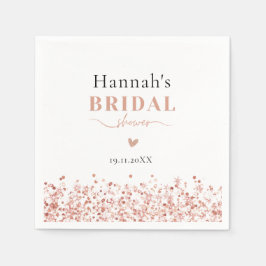 Servilleta De Papel Rosa   Purpurina de oro