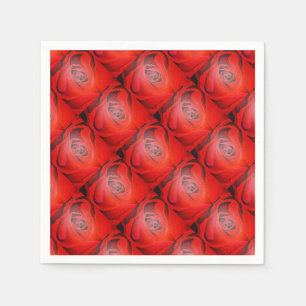 Servilleta De Papel Rosa Roja Artística en Forma de Corazón