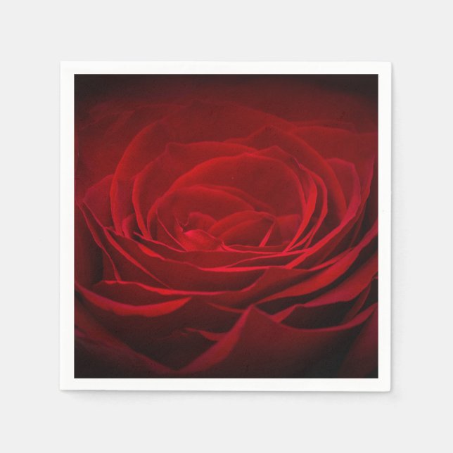 Servilleta De Papel Rosa Roja Profunda (Anverso)