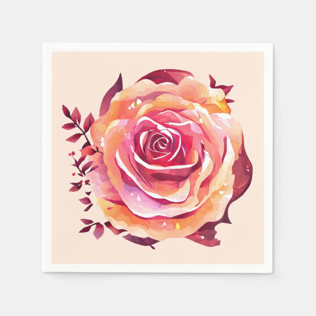 Servilleta De Papel Rosa rosa grande simple (Anverso)