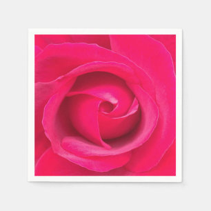 Servilleta De Papel Rosa Rosa Roja Romántica