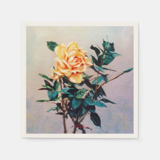 Servilleta De Papel Rosa/Rose (Anverso)