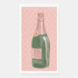 Servilleta De Papel Rosa Rosé de champán rosado puede 