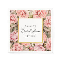 Rosa Rubor Floral Watercolor Bridal Shower