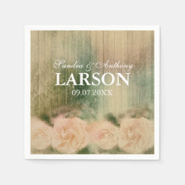 Servilleta De Papel Rosa ruso Boda Napkin