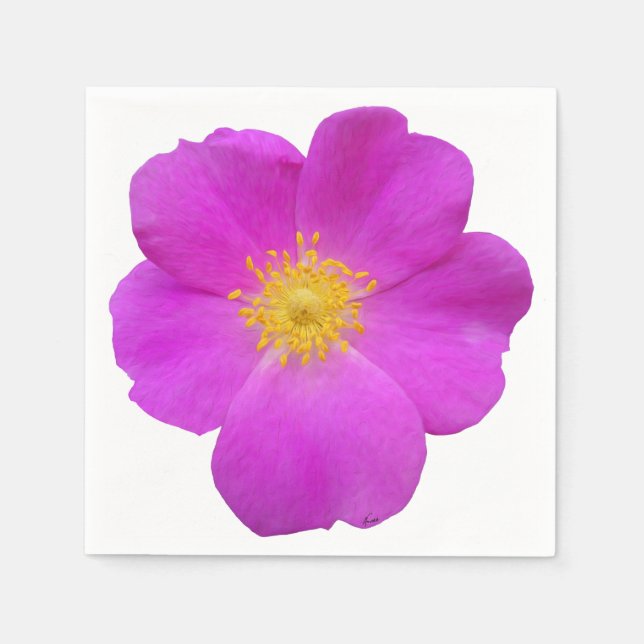 Servilleta De Papel Rosa salvaje 2 (Anverso)