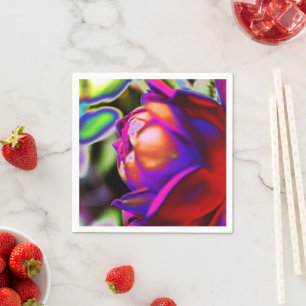 Servilleta De Papel Rosa solarizado por Shirley Taylor