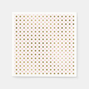 Servilleta De Papel Rosa y modelo de lunar del Relieve metalizado