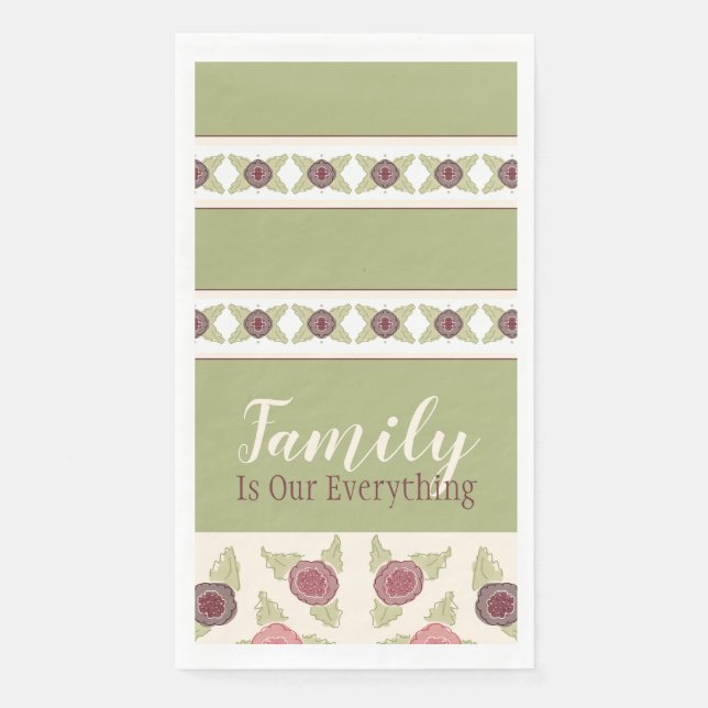 Servilleta De Papel Rosa Y Pluma Suaves (Anverso)