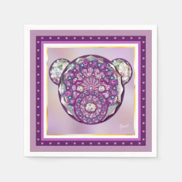 Servilleta De Papel Rosace azul o rojo para bebé y niño