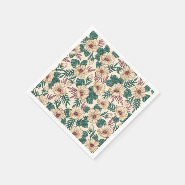 Servilleta De Papel Rosas (Borde)