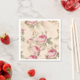 Servilleta De Papel Rosas
