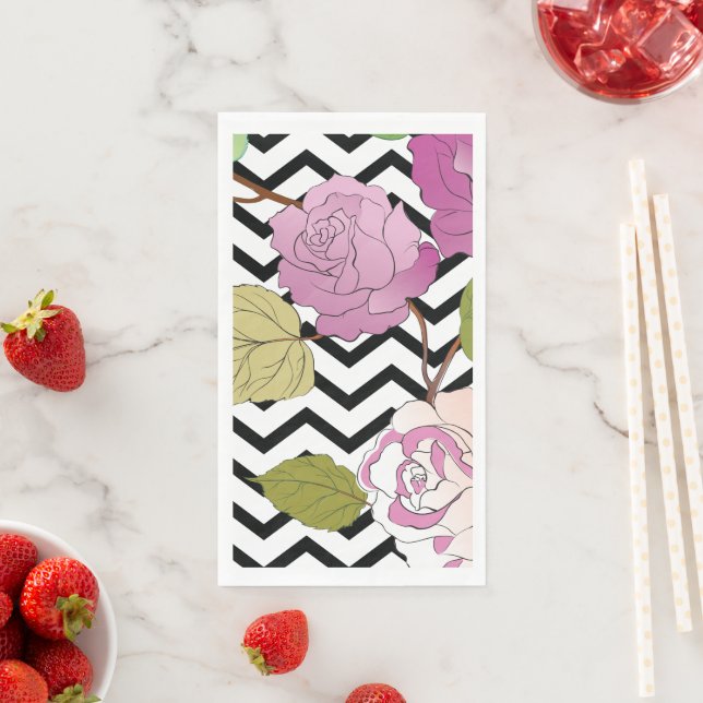 Servilleta De Papel Rosas 27 (In situ)