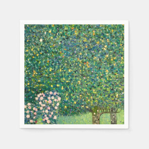 Servilleta De Papel Rosas Bajo los Árboles Gustav Klimt  Impresión de 
