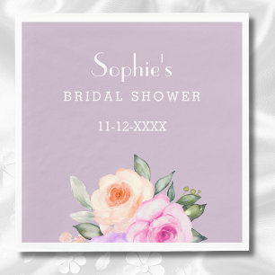 Servilleta De Papel Rosas brillantes de color rosa rosa Lilac Rubor du