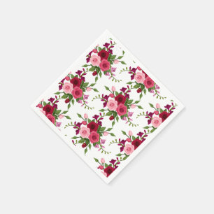 Servilleta De Papel Rosas con toallas de papel