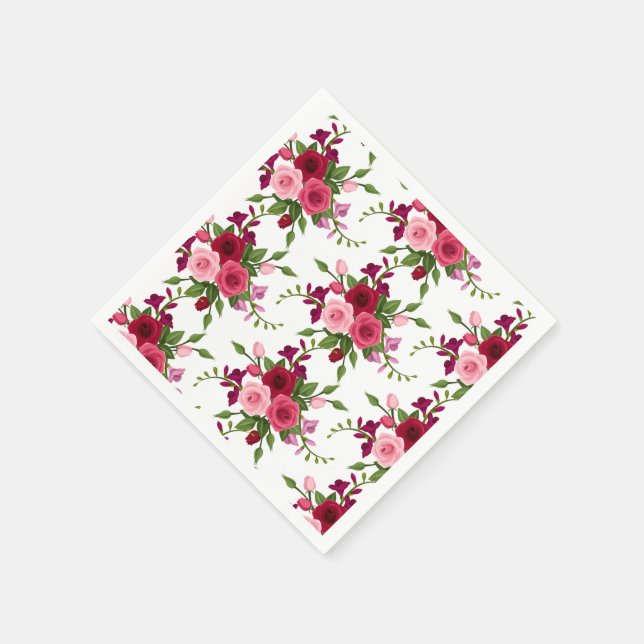 Servilleta De Papel Rosas con toallas de papel (Borde)