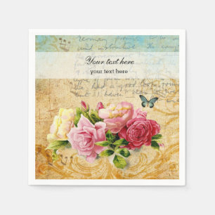 Servilleta De Papel Rosas de época