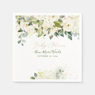 Servilleta De Papel Rosas de PixDezines Watercolor Alabaster Baby Show