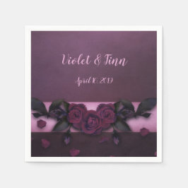 Servilleta De Papel Rosas de Plum