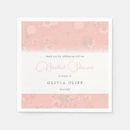 Servilleta De Papel Rosas de té suaves ducha de novia