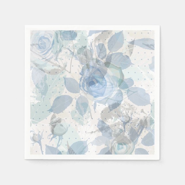 Servilleta De Papel Rosas patrón lujo (Anverso)