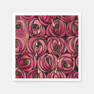 Servilleta De Papel Rosas, pintura de arte fino de Charles Mackintosh