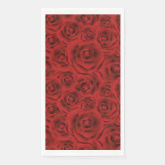Servilleta De Papel Rosas rojas de patrón, flores de amor, gif de novi