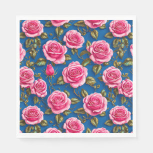 Servilleta De Papel Rosas rosadas