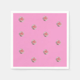 Servilleta De Papel Rosas rosas rosas en rosa