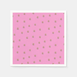 Servilleta De Papel Rosas rosas rosas en rosa