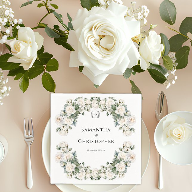 Servilleta De Papel Rosas y Romance Floral Boda  (Subido por el creador)