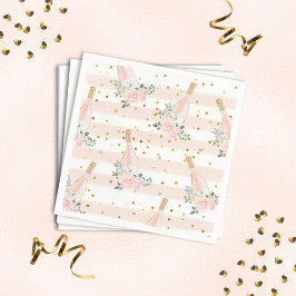 Servilleta De Papel Rosé Wine Bridal Shower Napkins