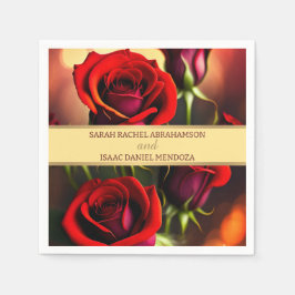 Servilleta De Papel Roses rojos