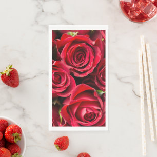 Servilleta De Papel Roses rojos