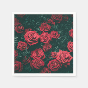 Servilleta De Papel Roses rojos