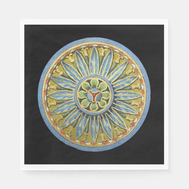 Servilleta De Papel Rosette arquitectónico antiguo n.º 2 (Anverso)