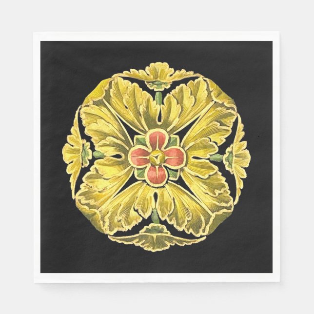 Servilleta De Papel Rosette arquitectónico antiguo n.º 3 (Anverso)