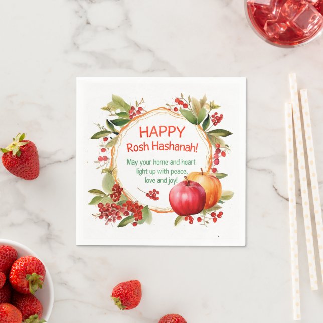 Servilleta De Papel Rosh Hashanah (In situ)