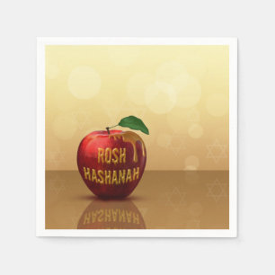 Servilleta De Papel Rosh Hashanah Año Nuevo judío Miel Apple