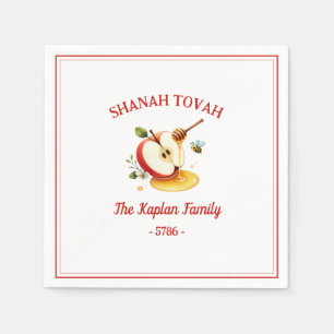 Servilleta De Papel Rosh Hashanah Shanah Tovah Apple Honey Family