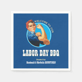 Servilleta De Papel Rosie Riveter LABOR DAY BBQ