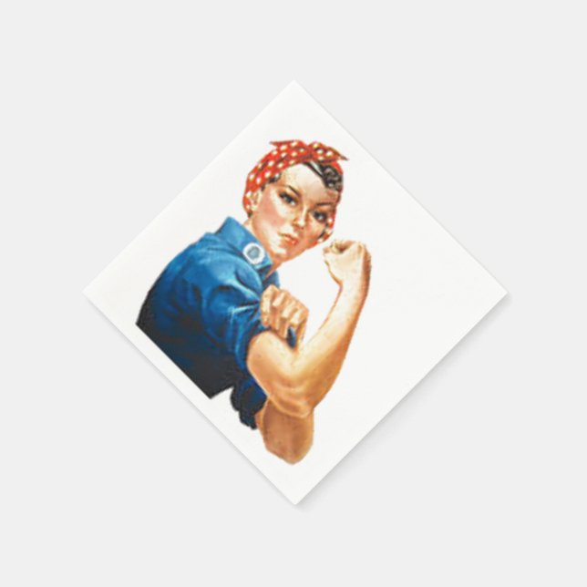 Servilleta De Papel Rosie the Riveter (Borde)
