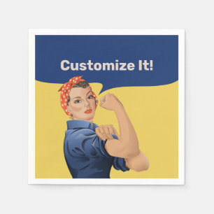 Servilleta De Papel Rosie the Riveter