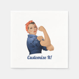 Servilleta De Papel Rosie the Riveter