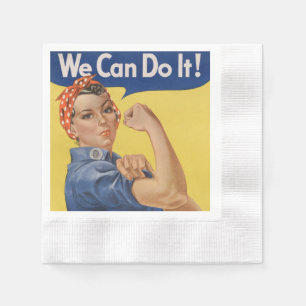 Servilleta De Papel Rosie the Riveter: El empoderamiento femenino fuer